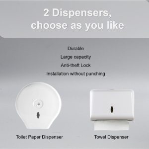 TOILETPAPERDISPENSERDF400-18 IoT enabled paper or Towel dispenser for smart building